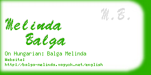 melinda balga business card